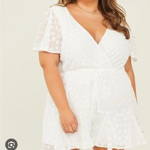 NWT: Arula Ava Romper- White